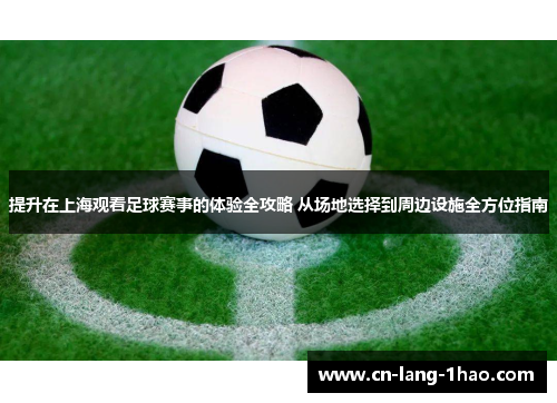 提升在上海观看足球赛事的体验全攻略 从场地选择到周边设施全方位指南